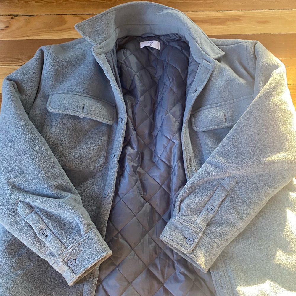 TNA Light Blue Quilted Jacket